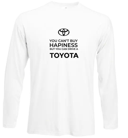 Лонгслів You can drive toyota Білий фото