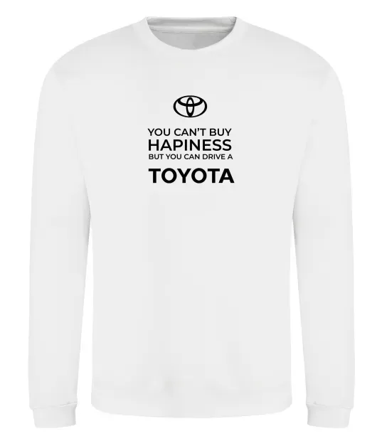 Свитшот You can drive toyota Белый фото