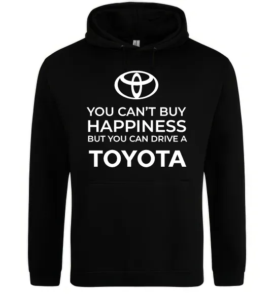 Женская толстовка (худи) You can drive toyota Черный фото