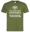 Мужская футболка You can drive toyota Оливковый фото