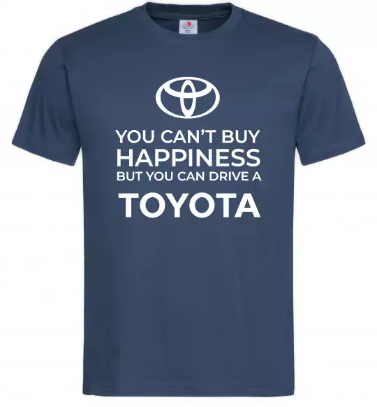 Мужская футболка You can drive toyota Темно-синий фото