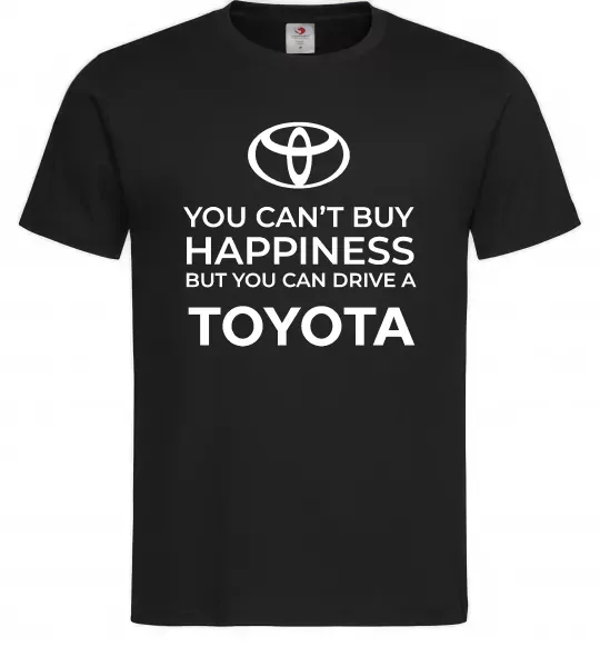 Мужская футболка You can drive toyota Черный фото