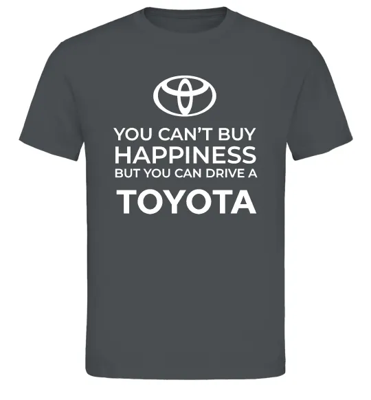 Мужская футболка You can drive toyota Графит фото