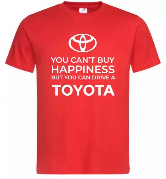 Мужская футболка You can drive toyota Красный фото