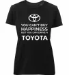 Жіноча преміум футболка You can drive toyota Чорний фото