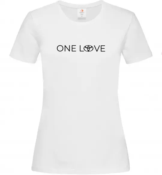 Женская футболка Toyota one love Белый фото