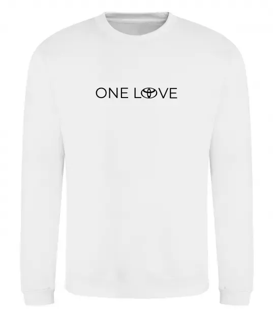 Свитшот Toyota one love Белый фото