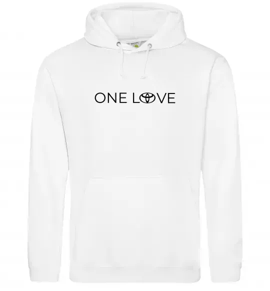 Женская толстовка (худи) Toyota one love Белый фото