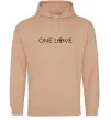 Женская толстовка (худи) Toyota one love Песочный фото