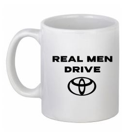 Чашка керамічна Real men drive Toyota