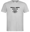 Мужская футболка Real men drive Toyota Серый Мужская футболка Real men drive Toyota Серый фото