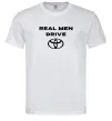 Мужская футболка Real men drive Toyota Белый Мужская футболка Real men drive Toyota Белый фото