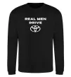 Свитшот Real men drive Toyota Черный фото