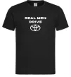 Мужская футболка Real men drive Toyota Черный Мужская футболка Real men drive Toyota Черный фото