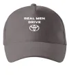 Кепка Real men drive Toyota Серый фото