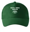 Кепка Real men drive Toyota Темно-зеленый фото