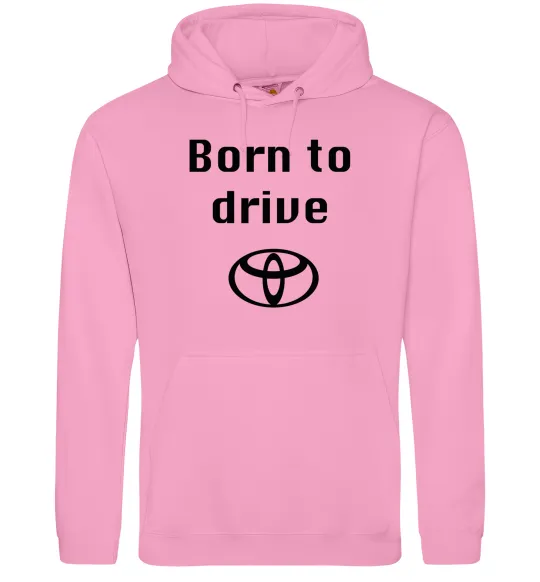 Мужская толстовка (худи) Born to drive Розовый фото