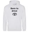 Чоловіча толстовка (худі) Born to drive Сірий меланж фото