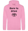 Жіноча толстовка (худі) Born to drive Рожевий фото