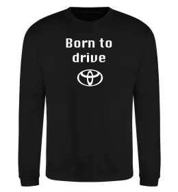 Свитшот Born to drive Черный фото