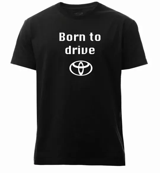 Чоловіча преміум футболка Born to drive Чорний фото