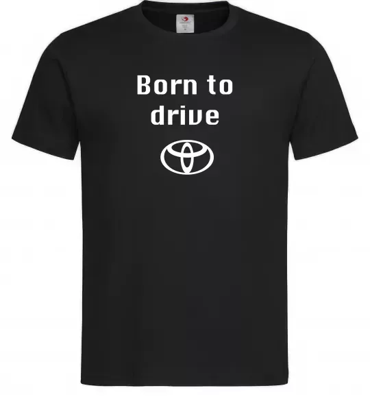 Чоловіча футболка Born to drive Чорний фото