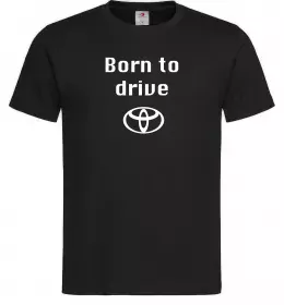 Мужская футболка Born to drive Черный фото