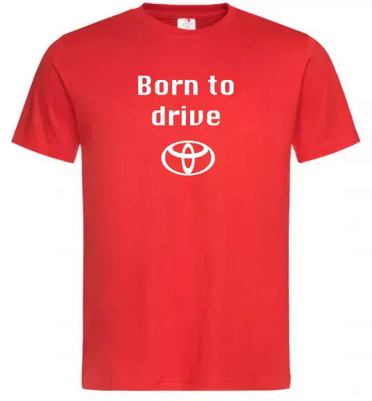 Чоловіча футболка Born to drive Червоний фото