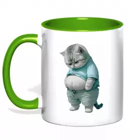 Чашка з кольоровою ручкою