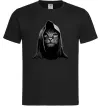 Чоловіча футболка Кіт в капюшоні Чорний фото