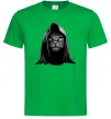 Чоловіча футболка Кіт в капюшоні Зелений фото