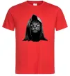 Чоловіча футболка Кіт в капюшоні Червоний фото