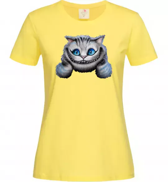 Жіноча футболка Чеширський кіт Лимонний фото