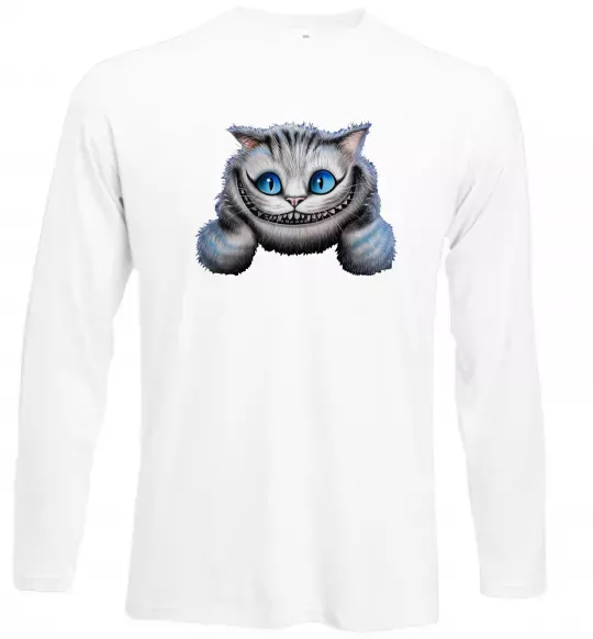 Лонгслів Чеширський кіт Білий фото