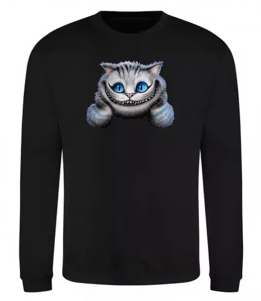Свитшот Чеширський кіт Черный фото