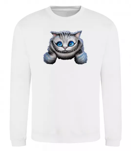 Свитшот Чеширський кіт Белый фото