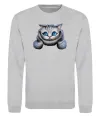 Свитшот Чеширський кіт Серый меланж фото