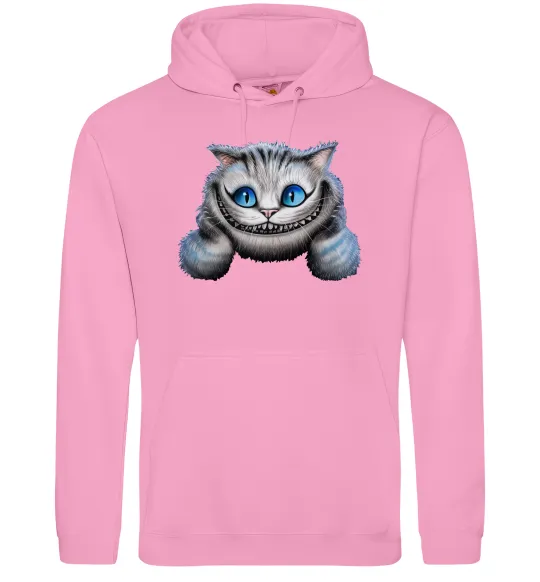 Мужская толстовка (худи) Чеширський кіт Розовый фото