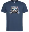 Мужская футболка Чеширський кіт Темно-синий фото