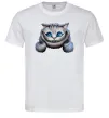 Мужская футболка Чеширський кіт Белый фото