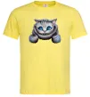 Мужская футболка Чеширський кіт Лимонный фото
