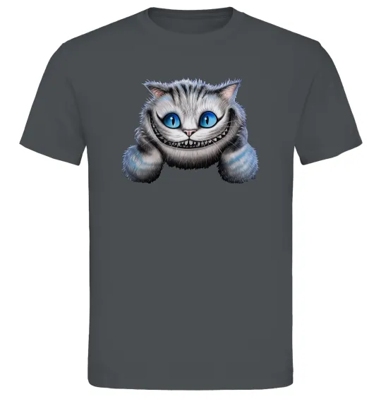 Мужская футболка Чеширський кіт Графит фото