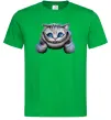 Мужская футболка Чеширський кіт Зеленый фото