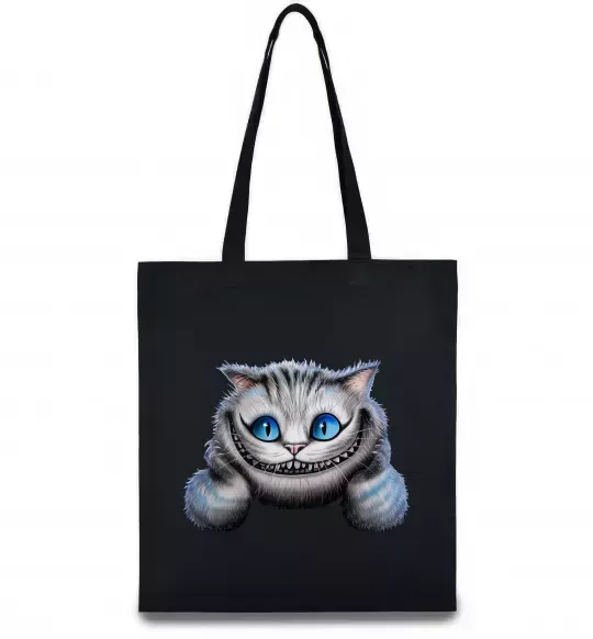 Эко-сумка Чеширський кіт Черный фото