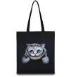 Эко-сумка Чеширський кіт Черный фото