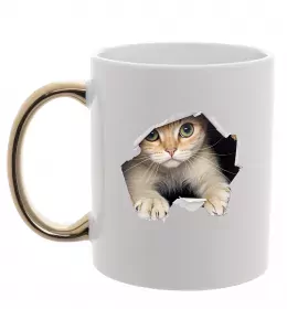 Чашка с цветной ручкой