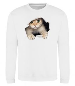 Світшот Кіт крізь дірку