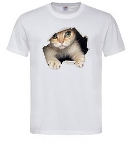 Мужская футболка Кіт крізь дірку
