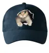 Кепка Кіт крізь дірку Темно-синий фото