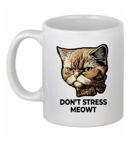 Чашка керамічна Don`t stress meowt Чашка керамічна Don`t stress meowt